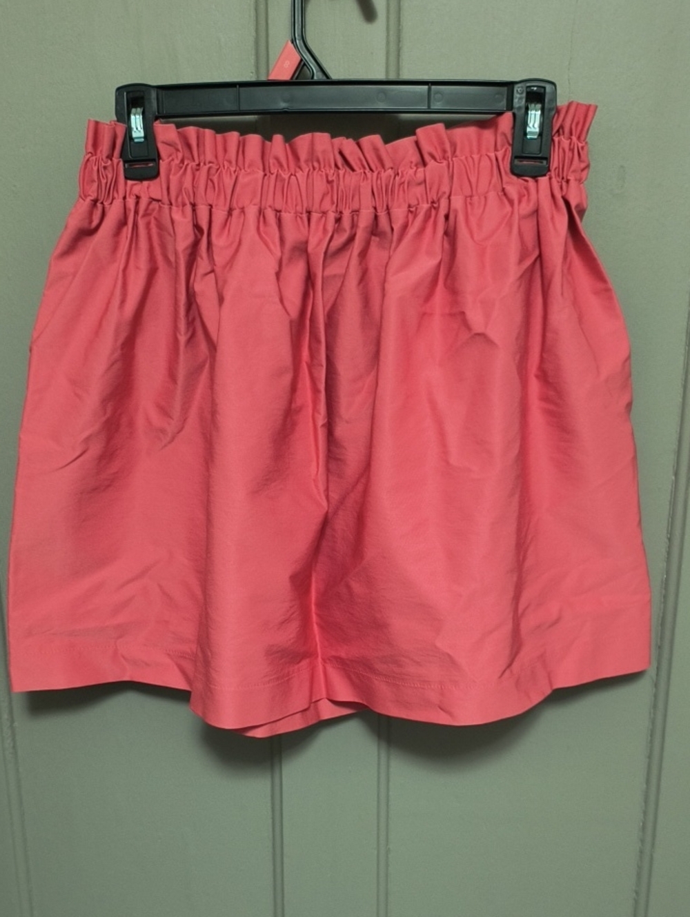 Zara Coral Pink Paperbag-Waist Shorts